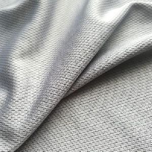 Silver Polyester Knitted Fabric