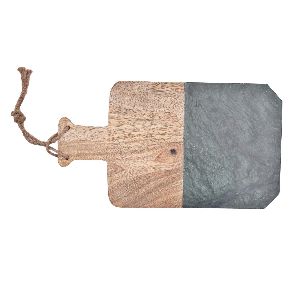 Designer Black Marble and Mango Wood Chopping Board