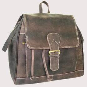 Leather Draw string Back Pack