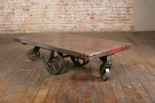 cast iron coffee table