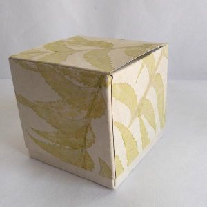 100% hemp paper given natural leaves impression boxes
