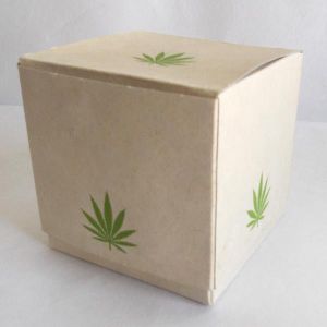 100% hemp paper printed green color hemp boxes