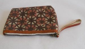 handmade cotton dhurrie clutches bag