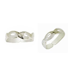 Designer Inter Cross 925 Sterling Silver Toe Ring