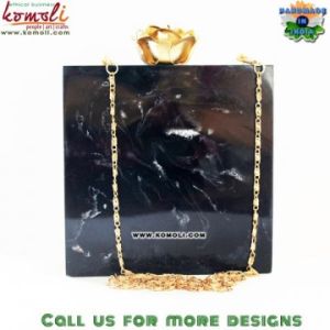 Black Smoke Resin Box Clutch