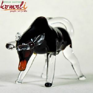 Innocent Bull - Glass Desk Decor