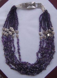 Amethyst Bead Necklace