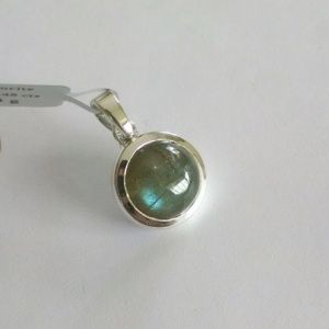 Labradorite Round Simple Pendant