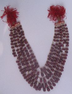 Ruby Plain Drops Beads