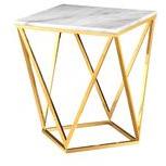 Marble top Gold Metal Table