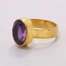 Amethyst hydro glass rings