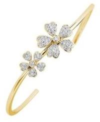 Beautiful Bangle Style Diamonds Adjustable Bracelet