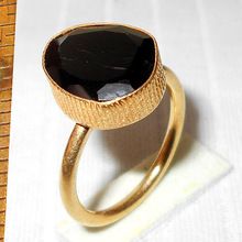 Black onyx bezel setting rings