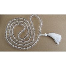 Crystal quartz smooth round necklace