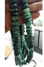 Emeralds smooth roundel loose beads