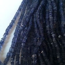 Iolite smooth square beads