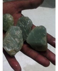 Milky Aquamarine rough stone