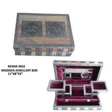 Wooden jewelry Box with mirror