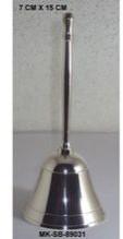 Brass Silver Plated Hand Held Bell