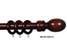 Wood Curtain Rod With Rings