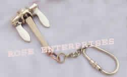 Brass Anchor Key Chain