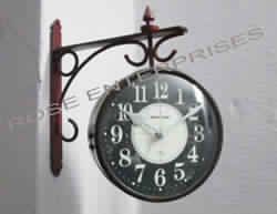 Double Sided Railway Platform Wall Clock