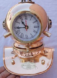 Nautical Diving Helmet Clock