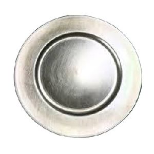 Silver Wedding Charger Plate