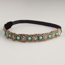 Embroidered headband Elastic Stretchable Hairband