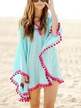 New Fancy Beautiful Beach Pom Pom tassel Kaftan