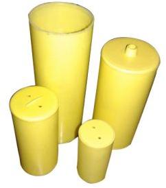 Yellow Plastic Capacitor Can