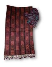 viscose yarn dyed shawl