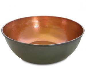 Copper Metal Bowl For Pedicure