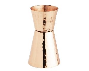 Dual Sided Hammered Copper Shot Glass