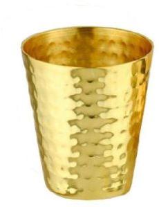 Gold Plated Hammered Shot Glass