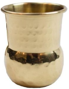 Hammered Brass Shot Glass