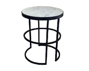 Iron Wire Metal Side Table
