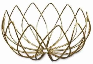 Lotus Shaped Iron Wire Fruit Bowl