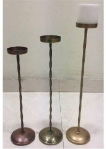 Set of 3 Tall Pillar Candle Holder