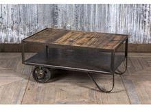 industrial cart coffee table