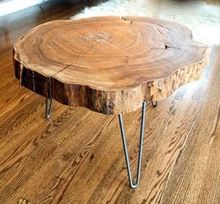 Round Slab Side Table