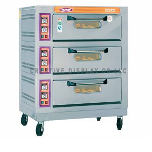 ELECTRIC OVEN 3 DECKS 9 TRAYS