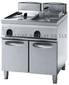 Gas fryer on cabinet 17 Liter Tecnoinox Made In italy