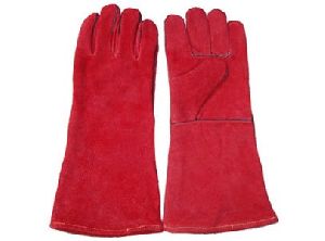 leather work safety Glove