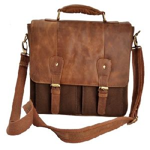 genuine men leather laptop bag