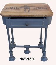 Industrial Cast Iron Bed side Table
