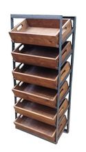 iron metal and wood multi drawer Cabinet