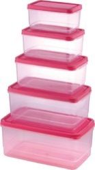 Plastic Multi Storage Container 5pcs Set