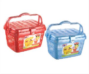 plastic shopping basket