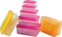 Rectangular Plastic Storage Container Crystal Water Colour